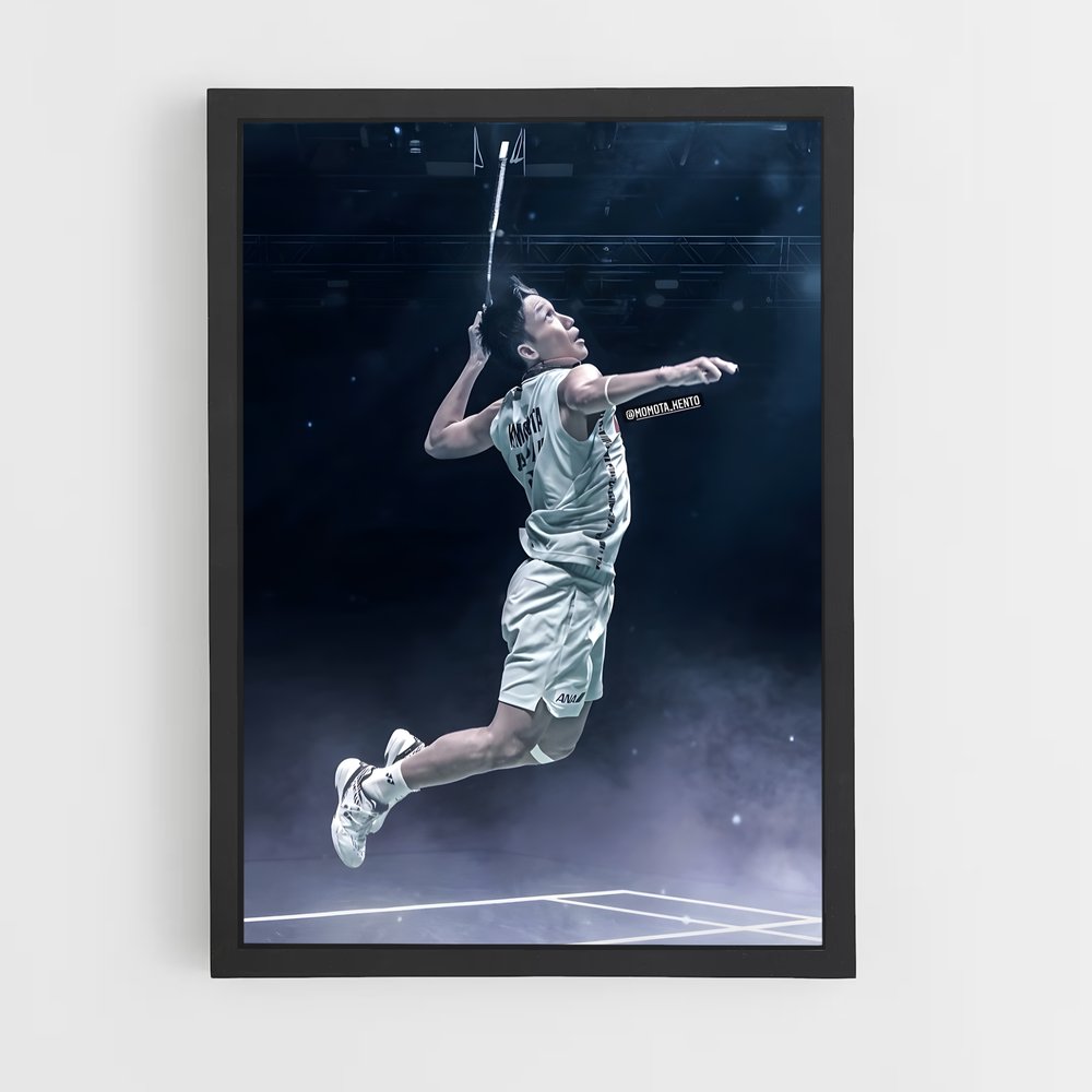 Poster Kento en Action – affiche Badminton (vue 2)
